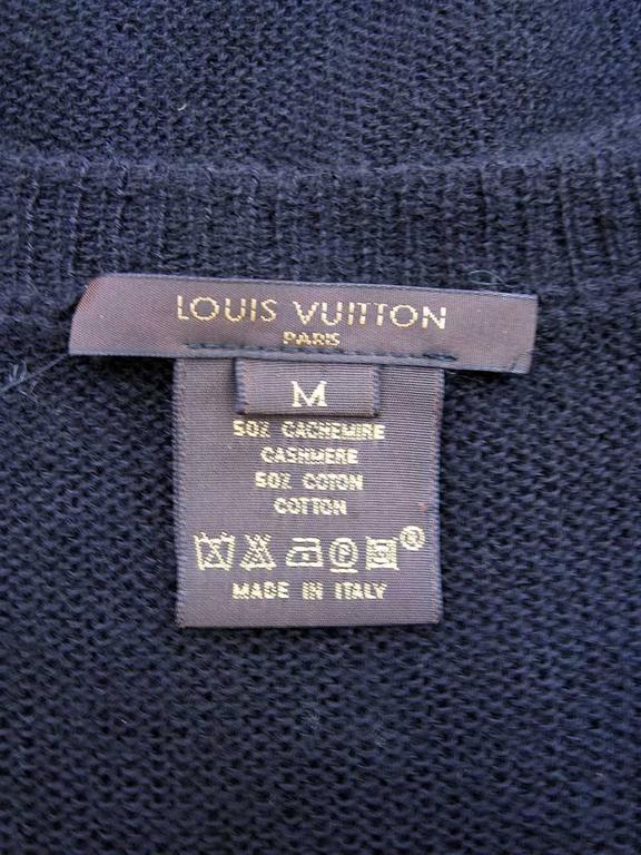 Louis Vuitton Black Cashmere Blend Sleeveless Sweater For Sale at 1stDibs