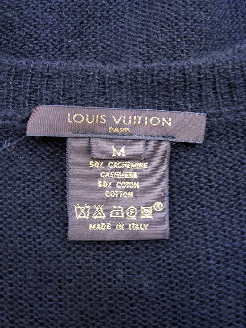 Louis Vuitton Black Cashmere Blend Sleeveless Sweater In Excellent Condition For Sale In Oakland, CA