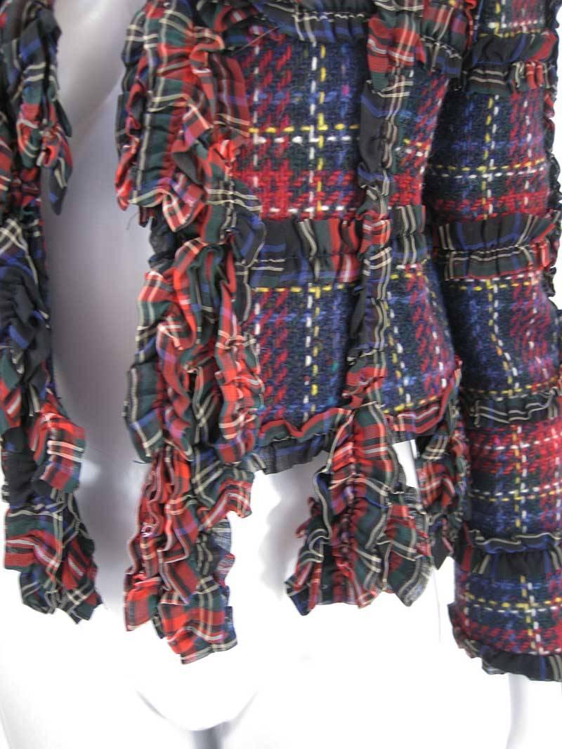 Moschino Cheap and Chic veste en laine à carreaux, 1993-1994 Pour femmes en vente
