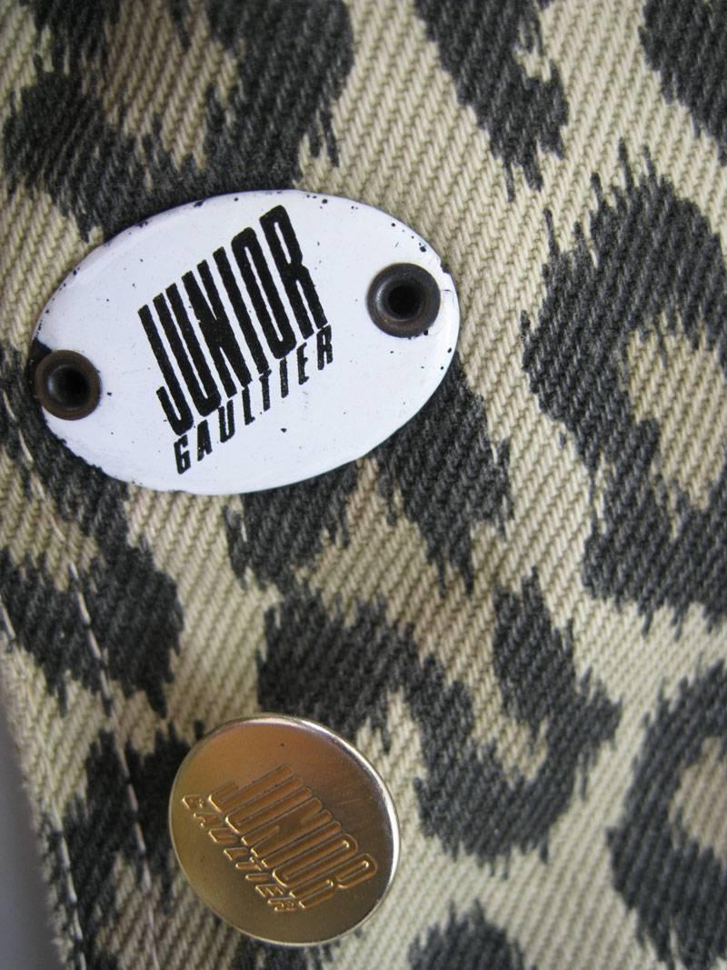Junior Gaultier Leopard Print Corset Jacket 1