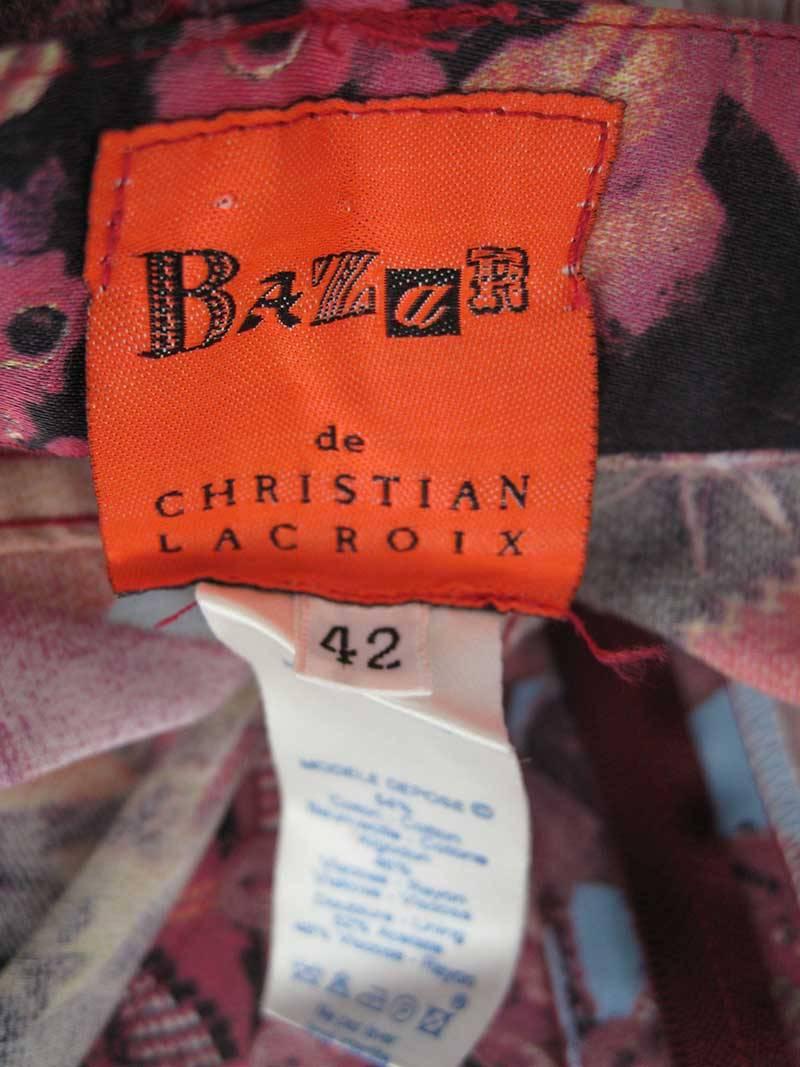 Women's Christian Lacroix Bazar Photo Print Novelty Pants