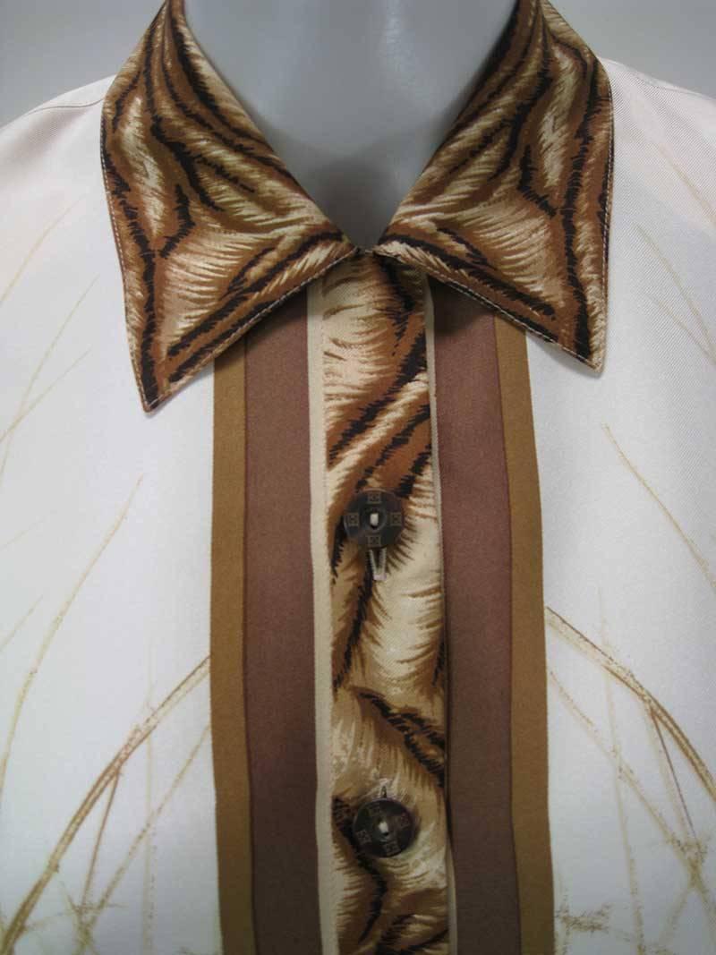 tiger rose silk tunic