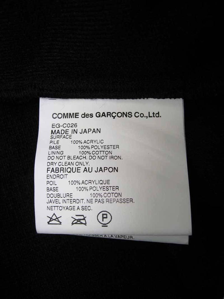 Comme des Garcons Faux Fur Asymmetrical Coat 2002 at 1stDibs