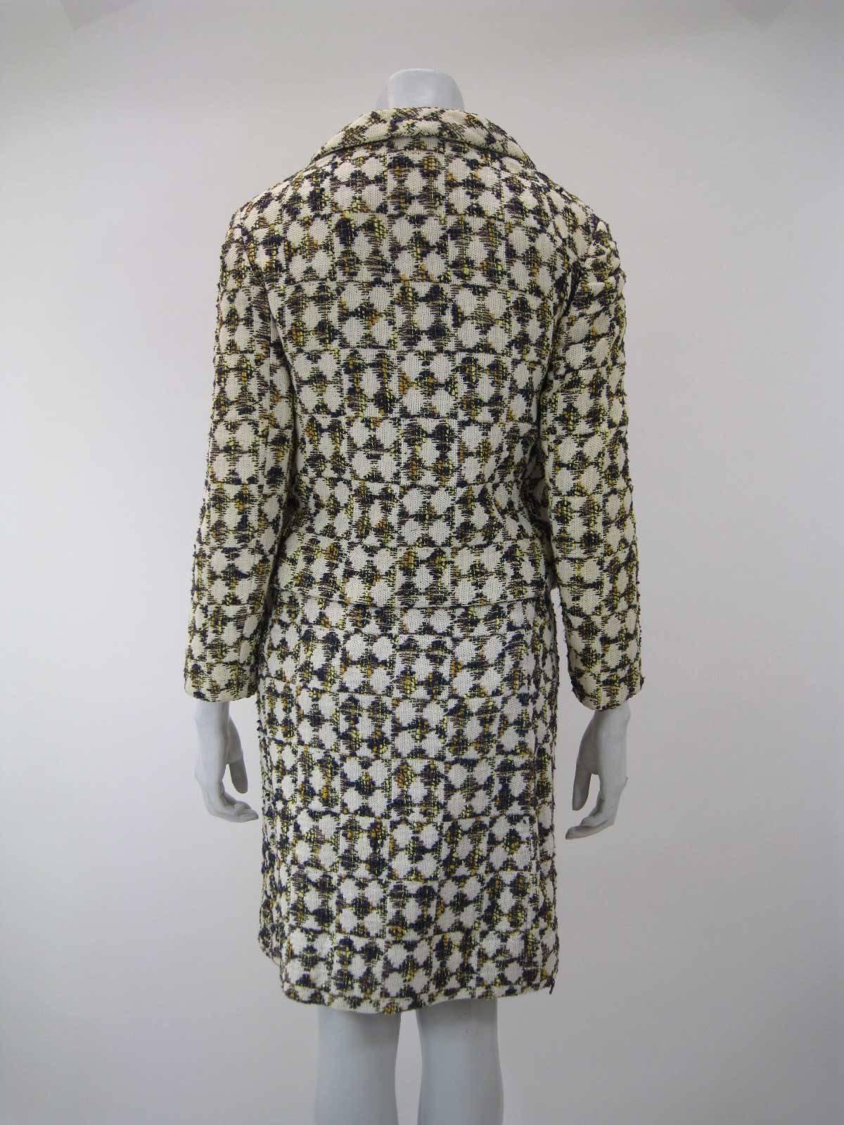 Women's Christian Dior 1960's Marc Bohan Numbered Houndstooth Suit