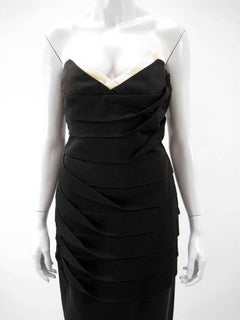Gianni Versace Strapless Bodycon Cocktail Dress