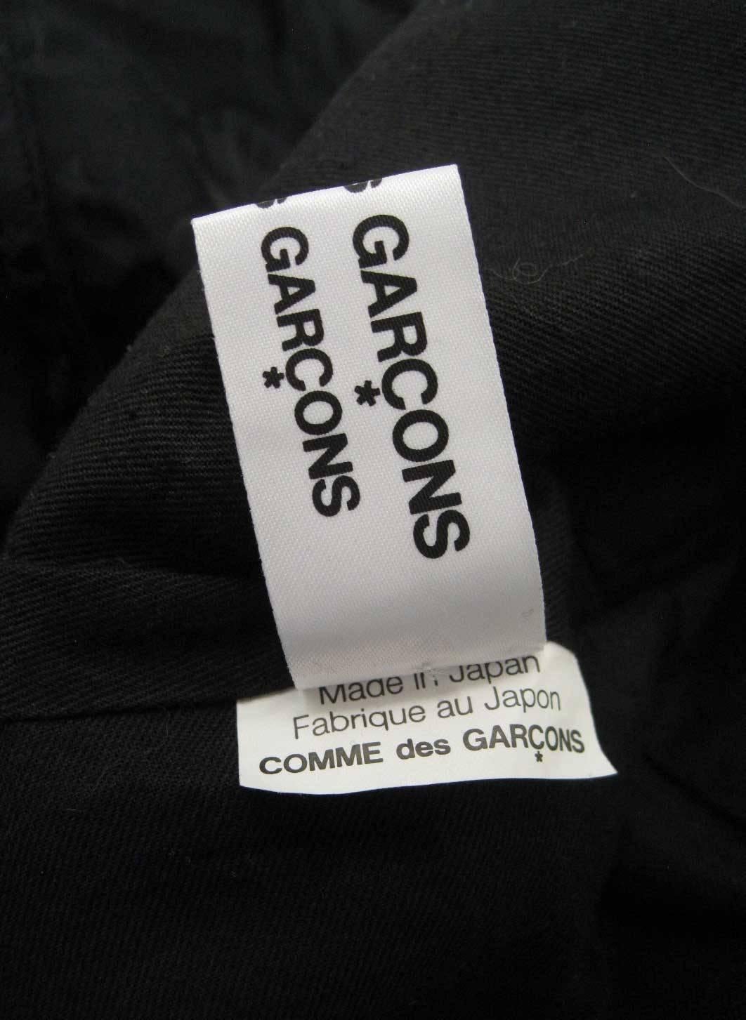 Comme des Garcons Black Layered Brocade Coat  1
