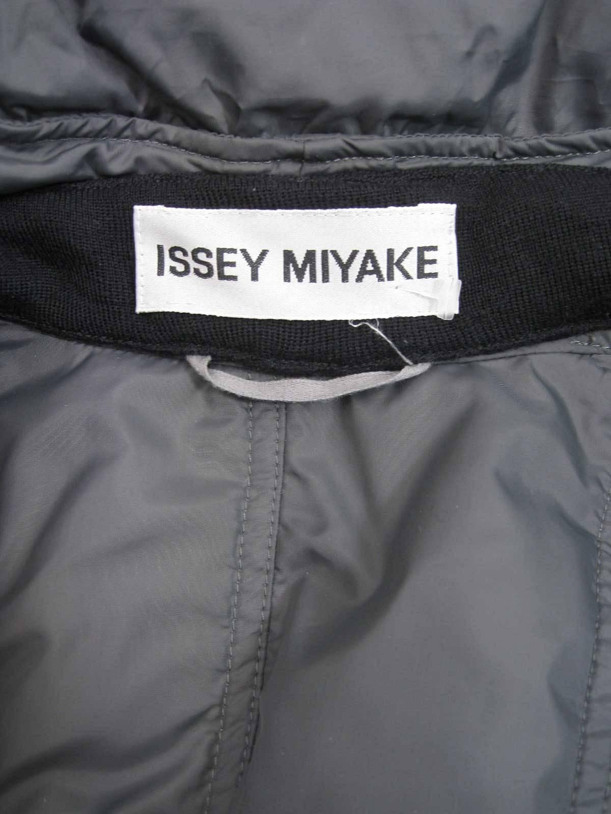 Black Issey Miyake Ruched Down Long Puffer Jacket  For Sale