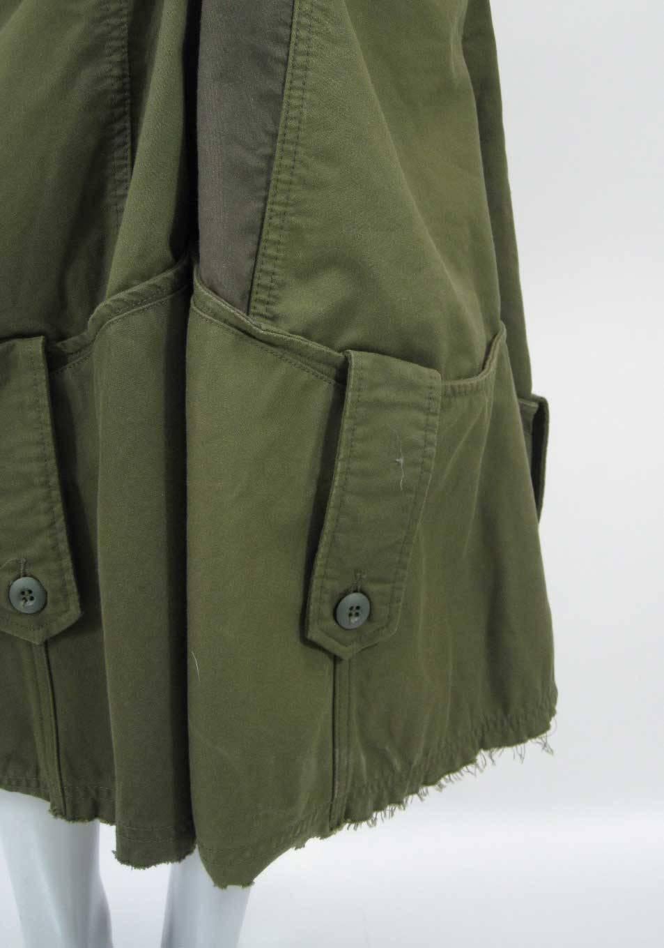 Junya Watanabe Commes des Garcons 2006 Deconstructed Military Skirt In Excellent Condition In Oakland, CA