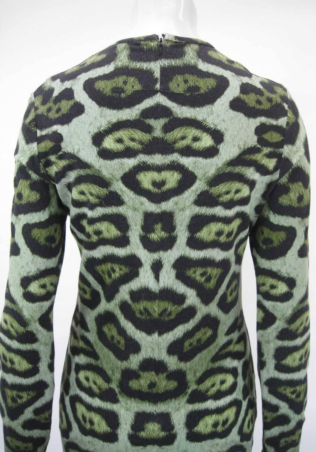 Givenchy Leopard Print Stretch Jersey Dress 1