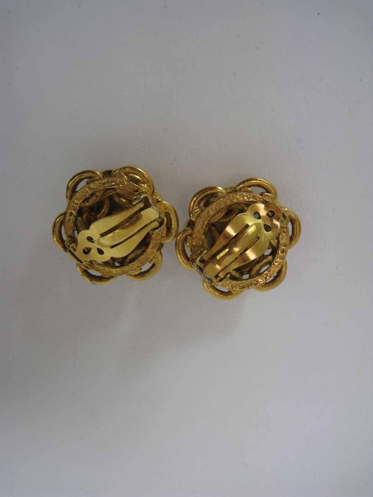 chanel chain earrings