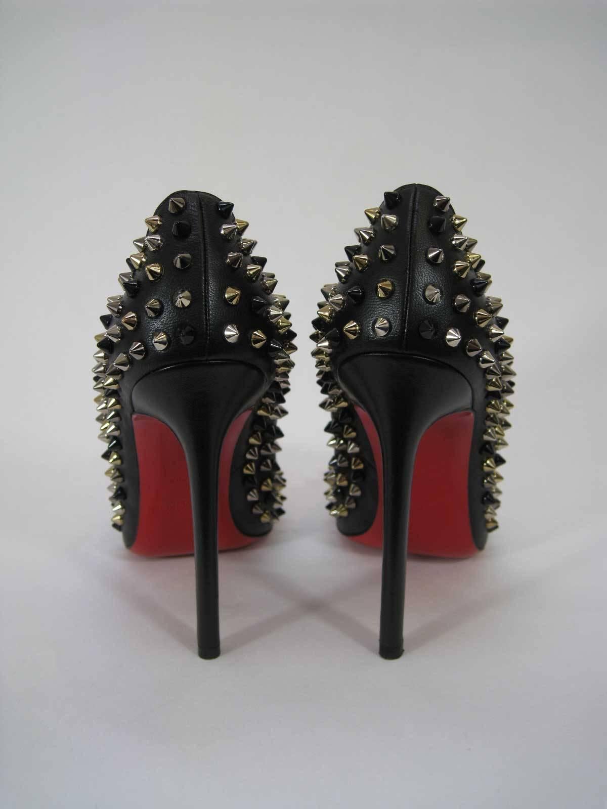 Women's Christian Louboutin Pigalle Spikes Studded High Heels 