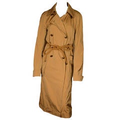 Yves Saint Laurent “Rive Gauche” Iridescent Belted Trench Coat