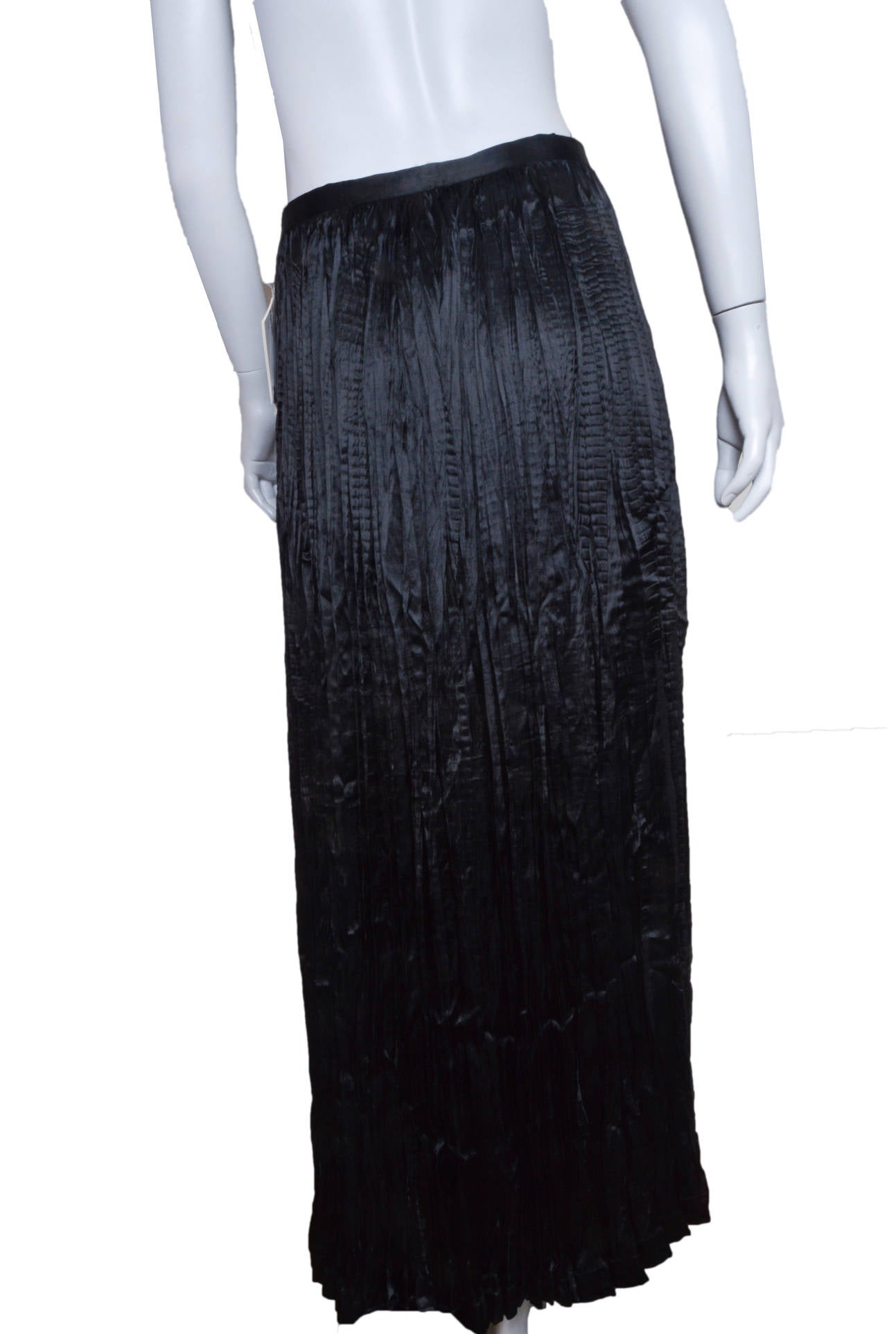 Black Issey Miyake 2 Piece Pleated Ensemble For Sale