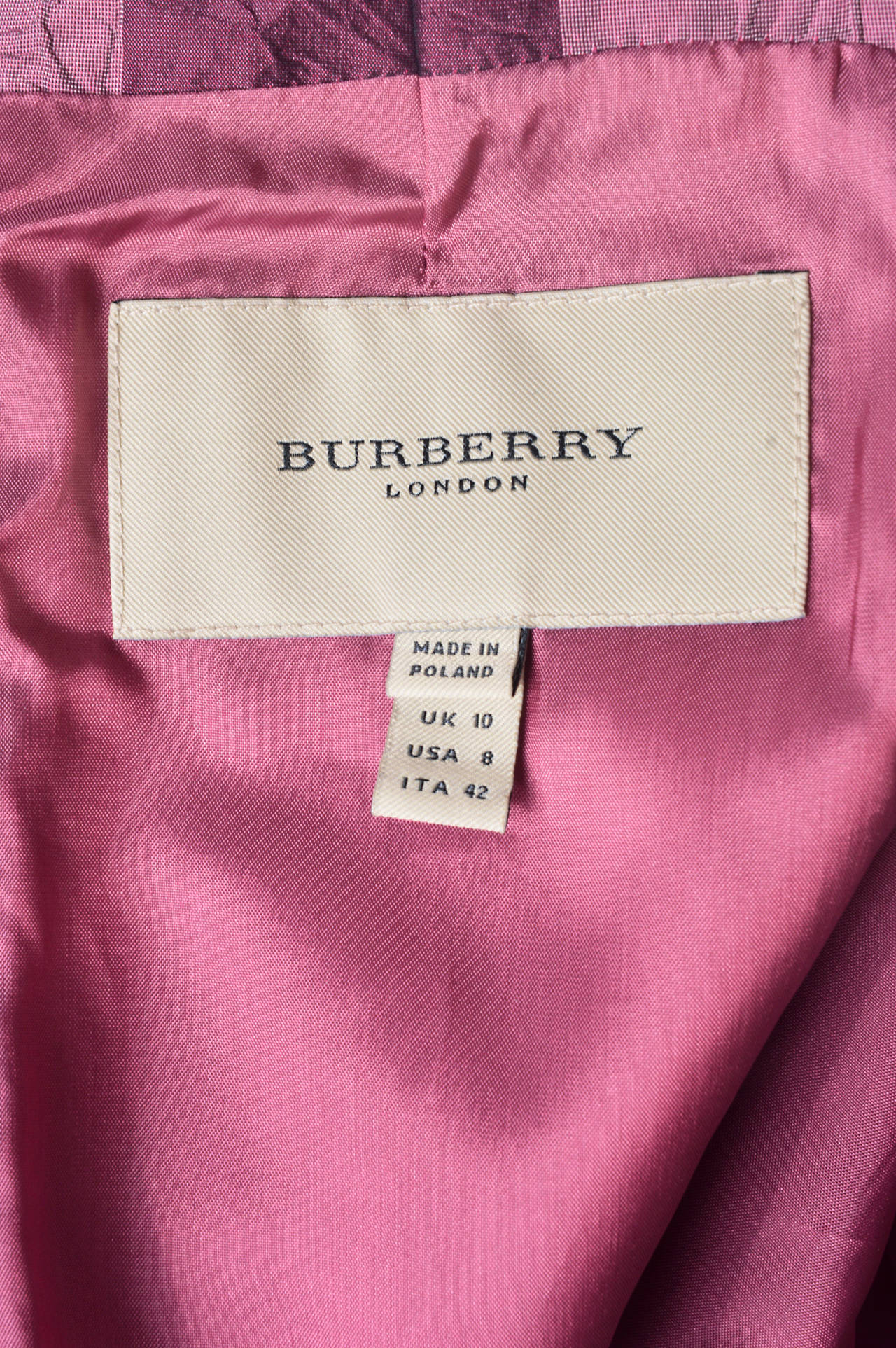 Burberry Iridescent Crinkled Check Dress at 1stDibs