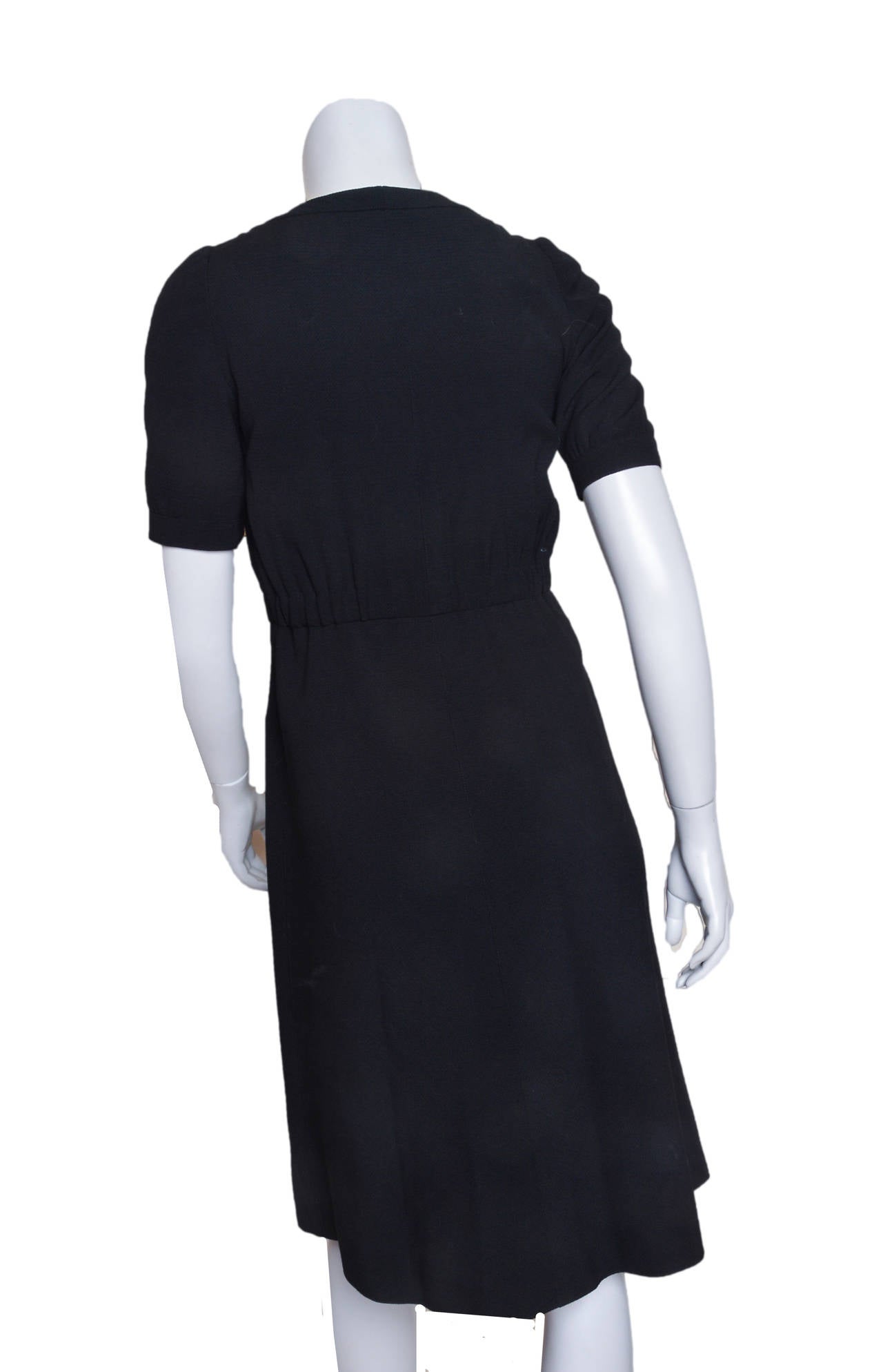 Courreges Hyperbole Classic Black Dress For Sale at 1stDibs