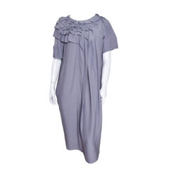 Marni Gray Ruffle Shift Dress Size 42