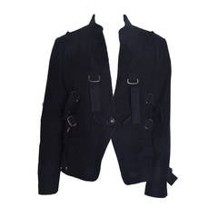 Issey Miyake Black Parachute Bondage Straps & Buckles Jacket 10