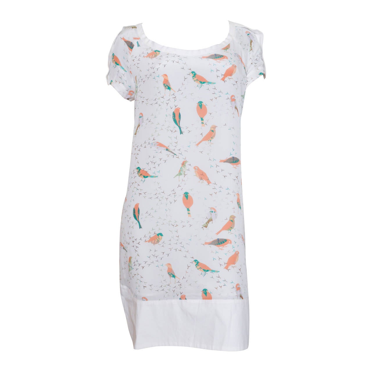 See by Chloe Silk Bird Print Dress