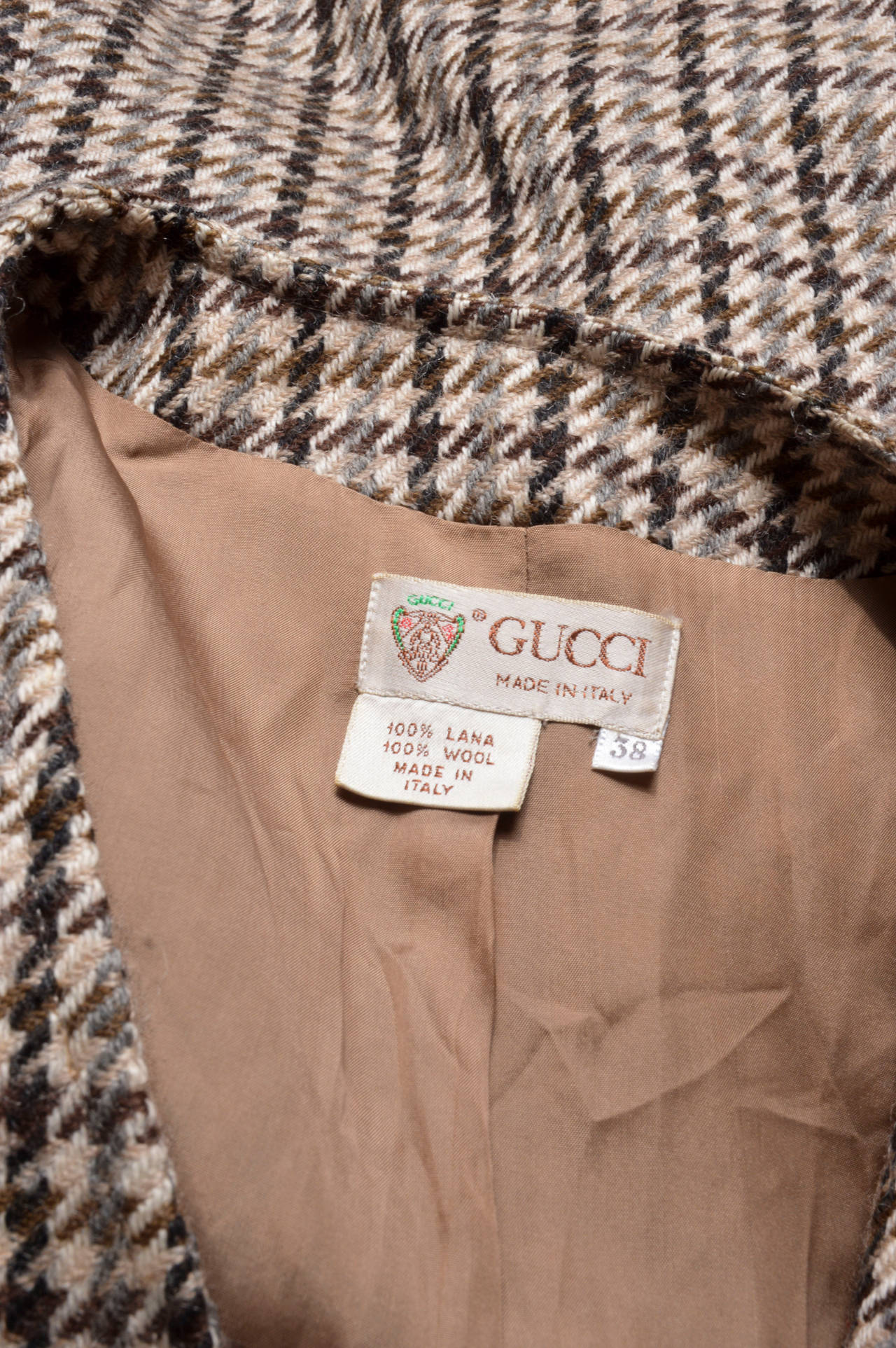 Women's Gucci Fitted Wool Tweed Blazer
