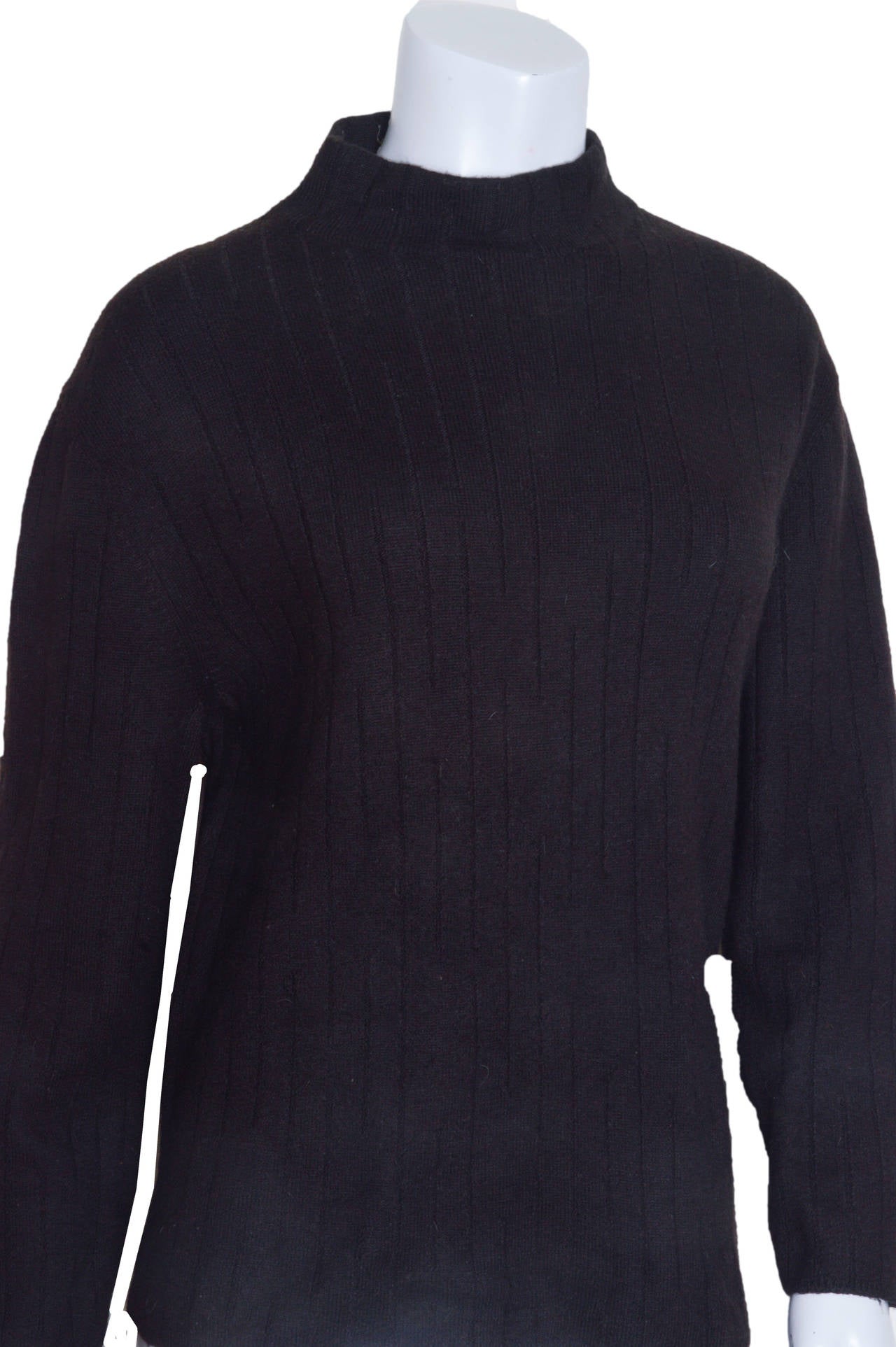 Women's Hermes Cashmere and Wool Brown Sweater