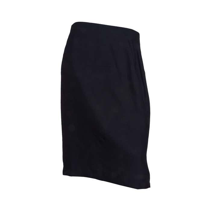 Chanel Black Wool Boucle Skirt For Sale at 1stDibs | chanel black skirt ...