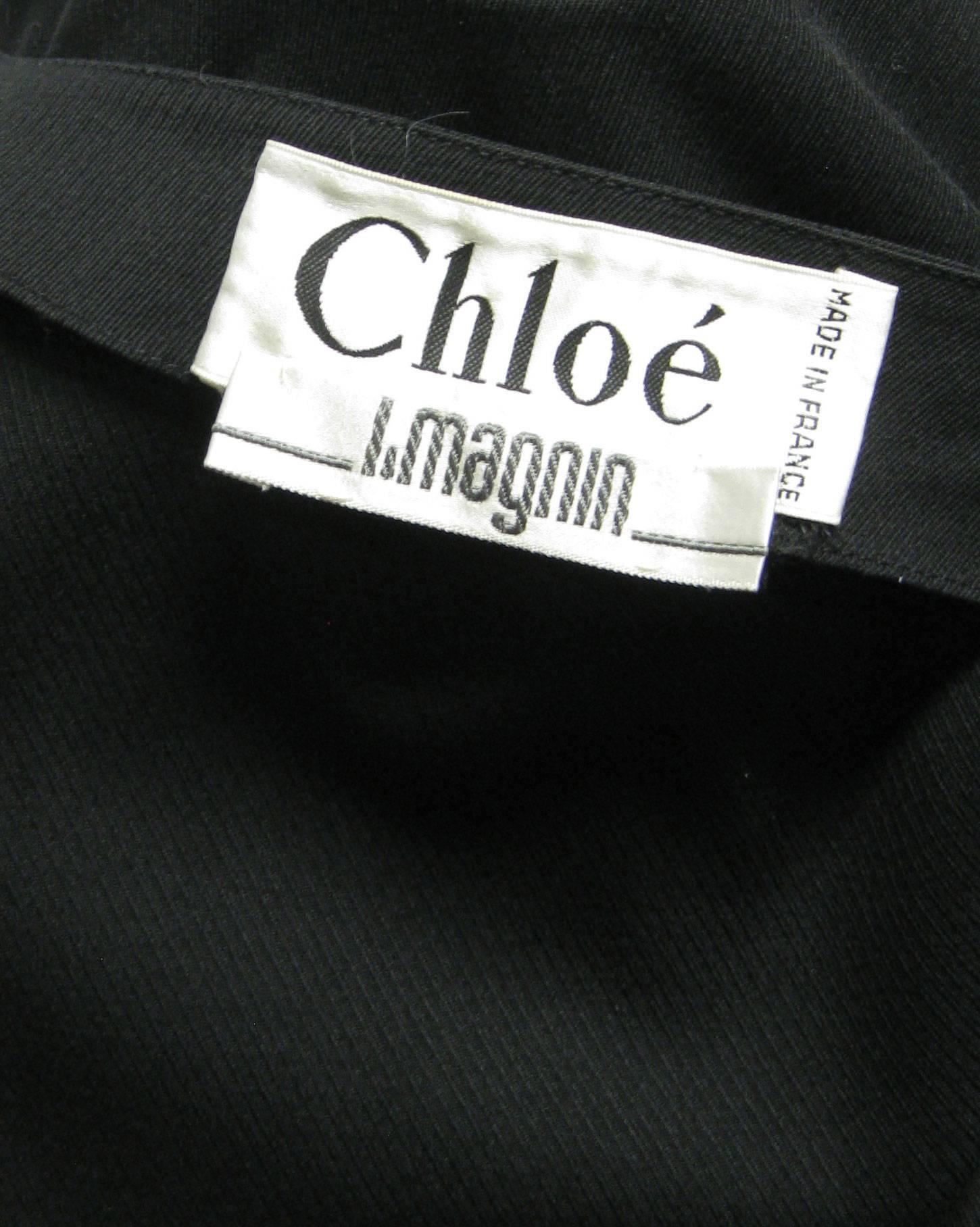 Chloe Black Cropped Jacket  In Excellent Condition For Sale In Oakland, CA