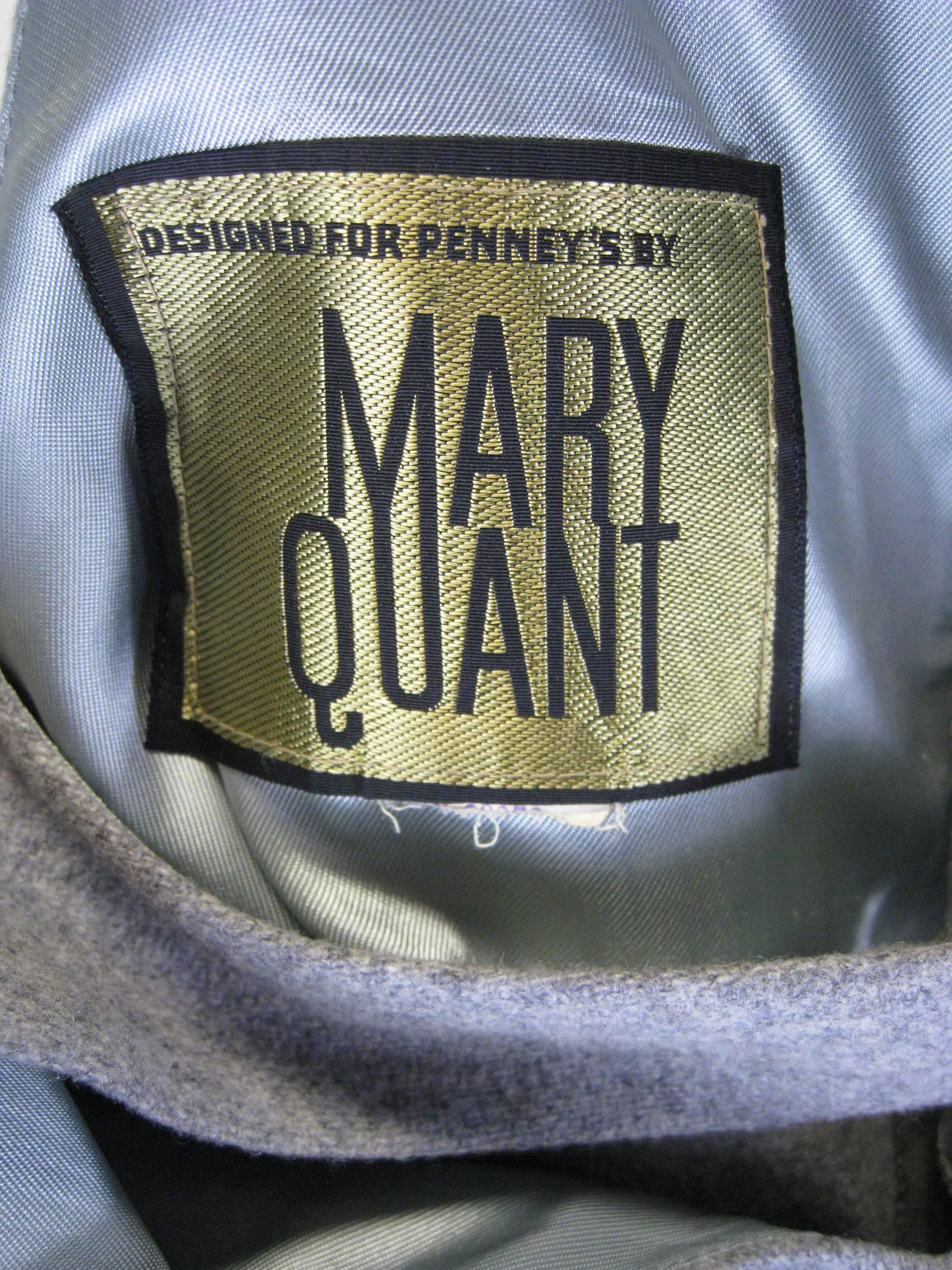 Mary Quant Grey Wool Jumper 1