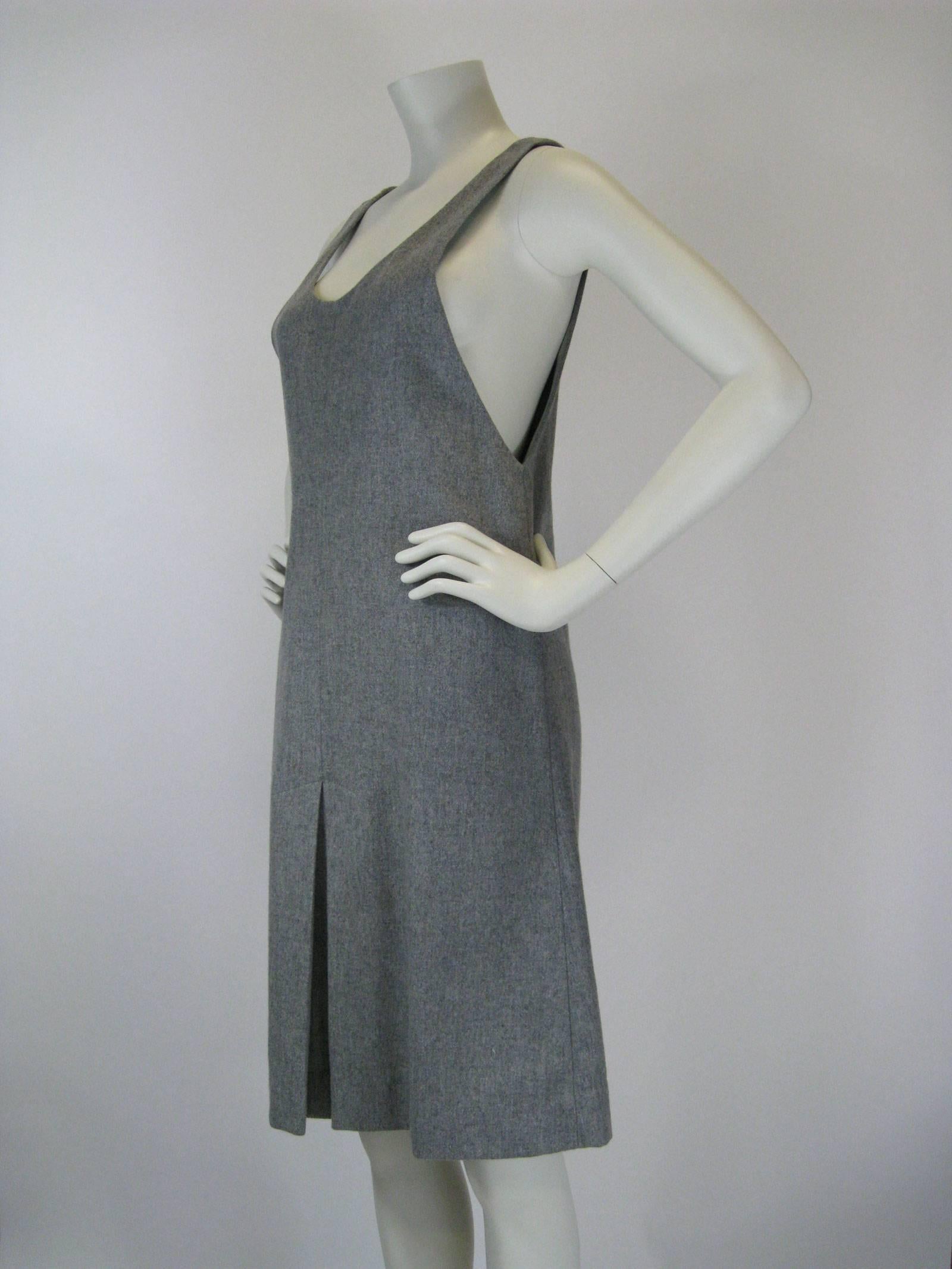 Mary Quant Grey Wool Jumper In Good Condition In Oakland, CA
