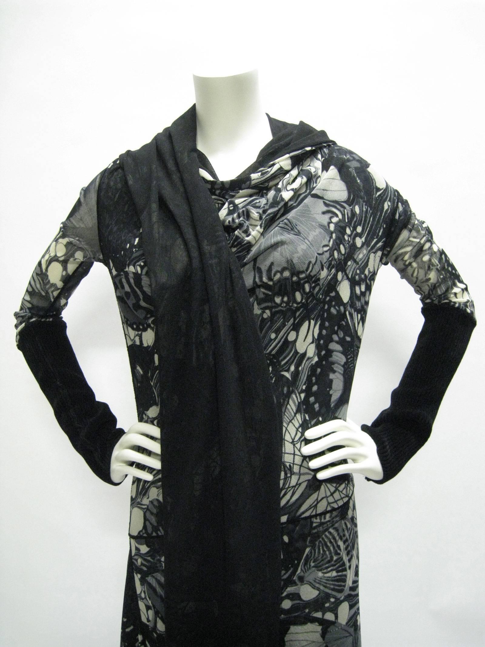 Women's Jean Paul Gaultier Mesh Butterfly Convertible Dress