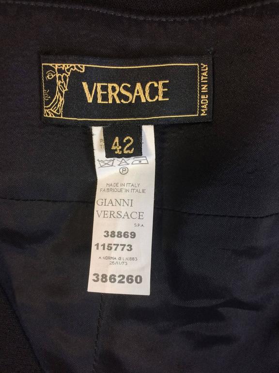 Gianni Versace Black Bodycon Cocktail Dress For Sale at 1stDibs ...