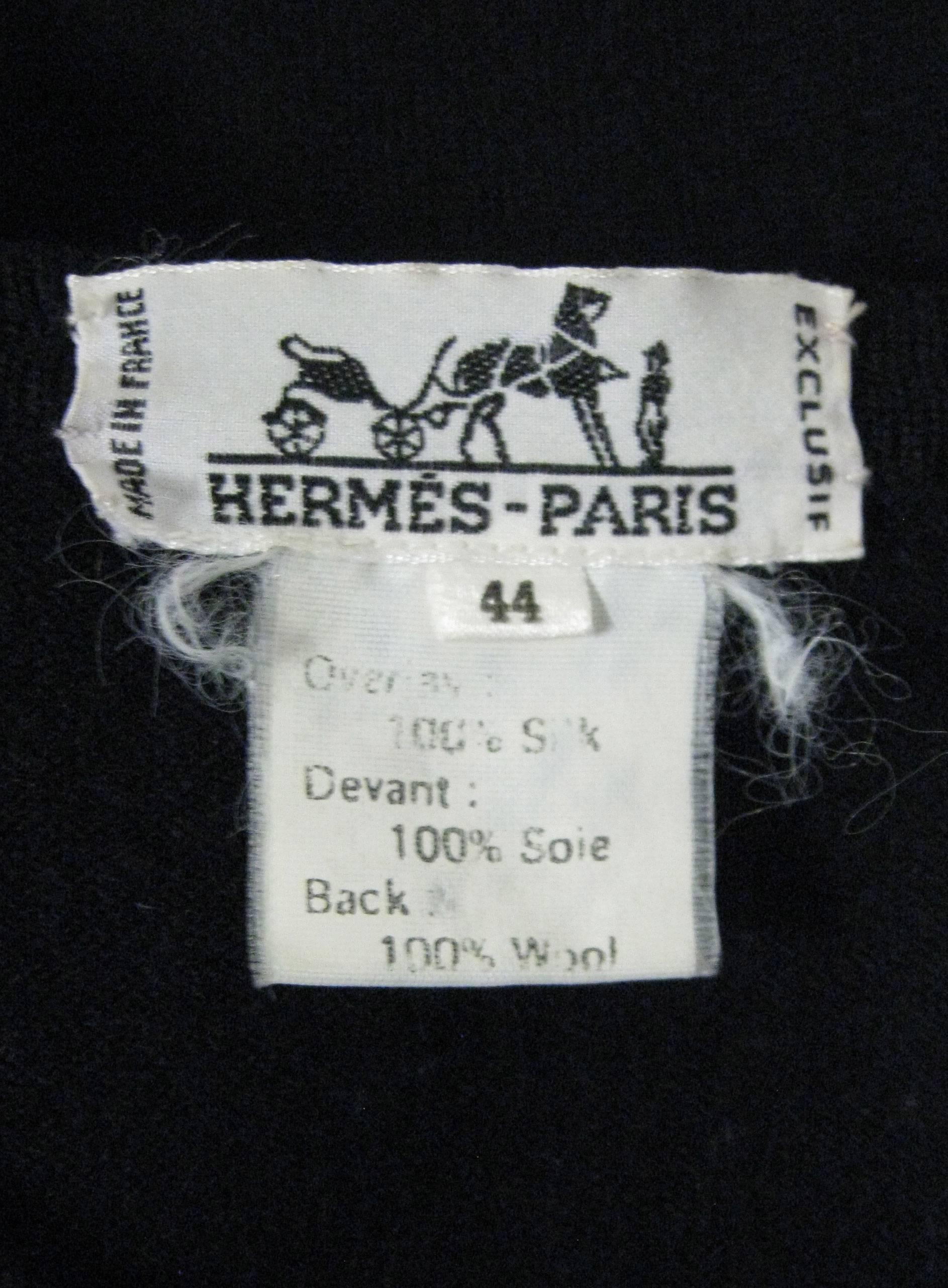 Hermes Nautical Silk Scarf Cardigan Sweater 3