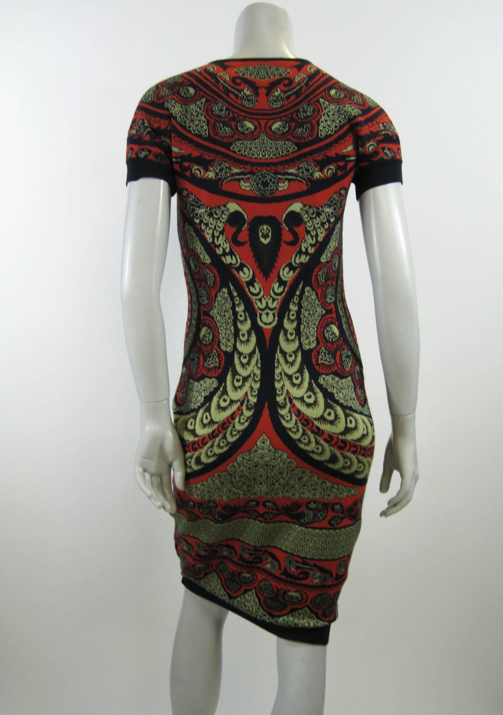 Alexander McQueen Fitted Knit Dress at 1stDibs