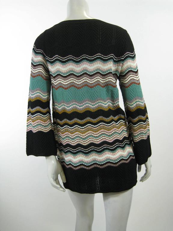 M Missoni Chevron Stripe Long Knit Sweater at 1stDibs | missoni striped ...
