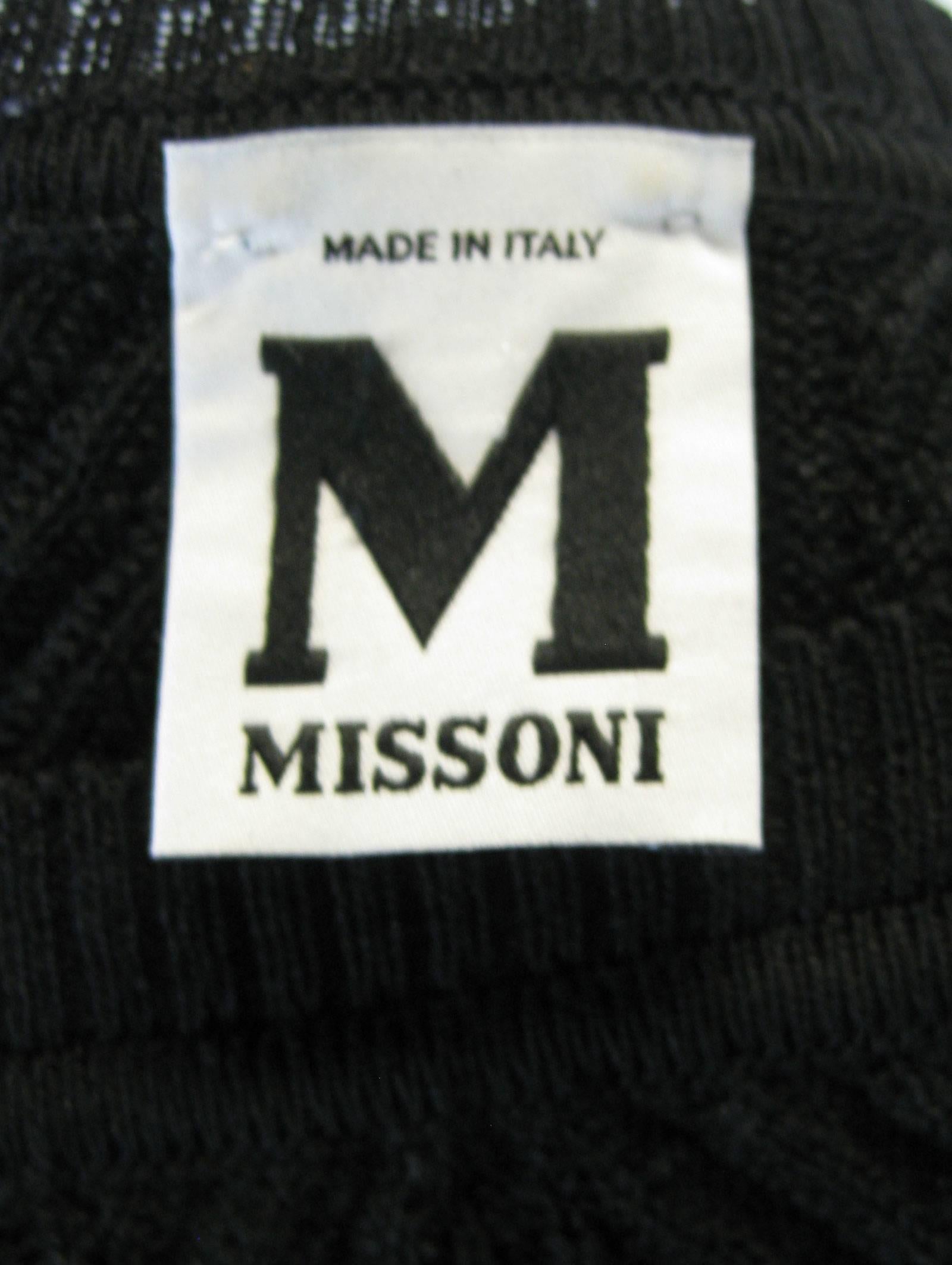 Women's M Missoni Chevron Stripe Long Knit Sweater