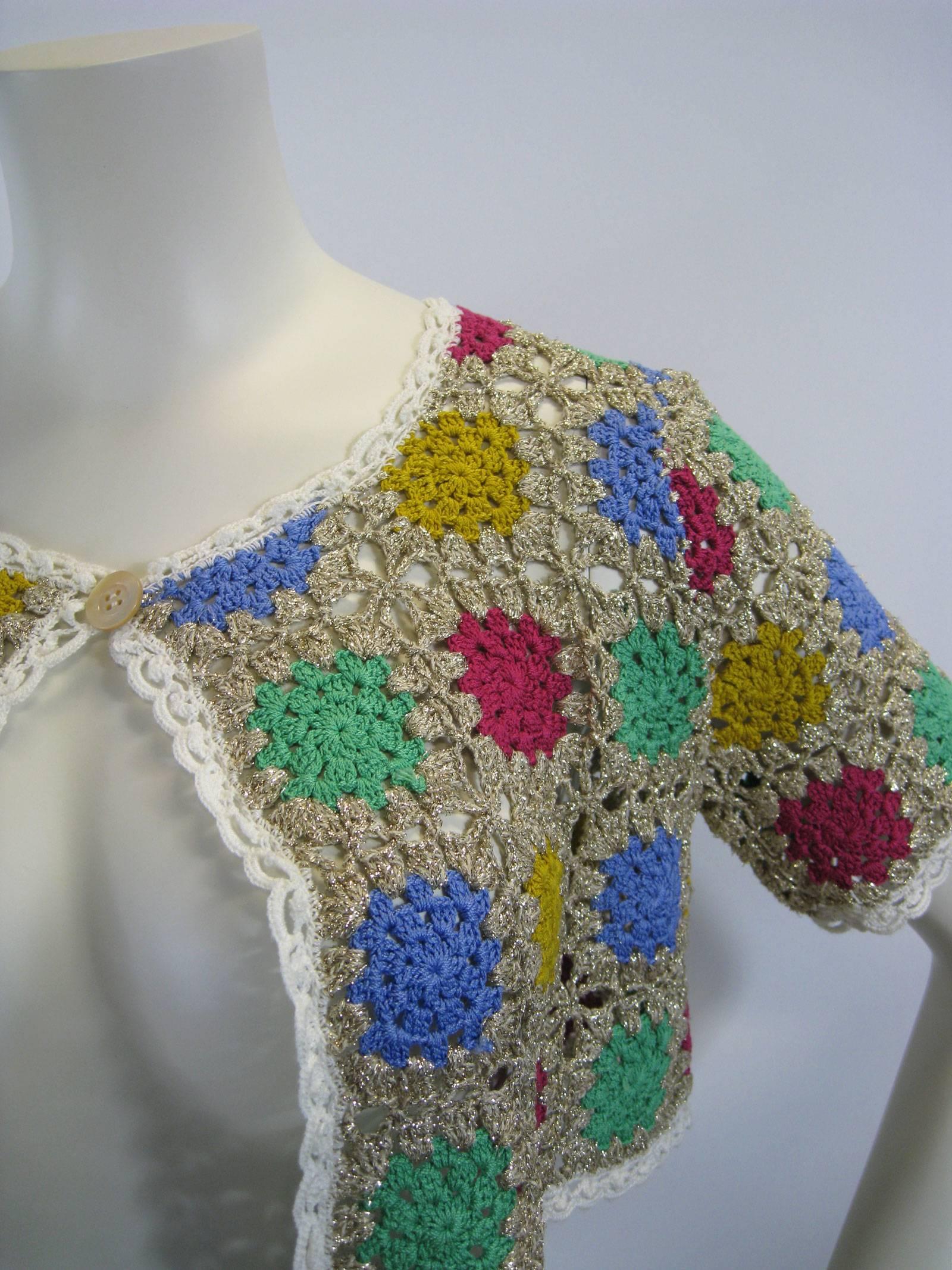 moschino crochet top