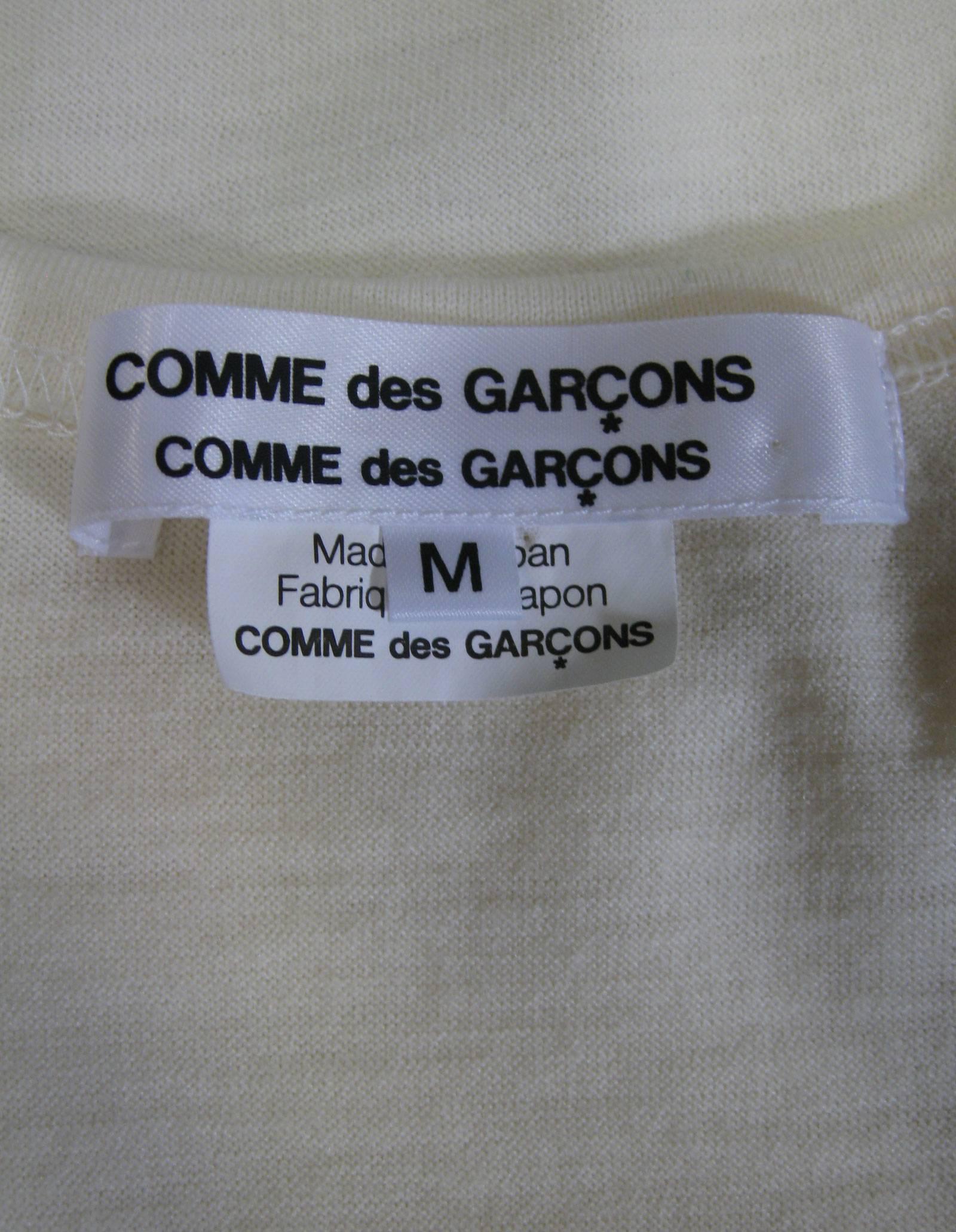 Women's Comme Des Garcons Ruffle Neck Wool T-Shirt