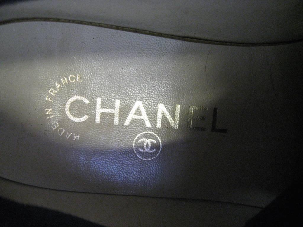 Chanel Black and Off-White Athletic Shoes  1