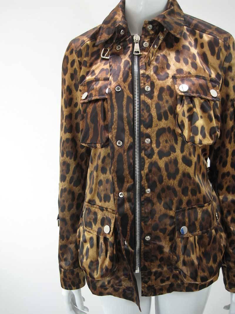Dolce & Gabanna Leopard Print Cargo Jacket 3