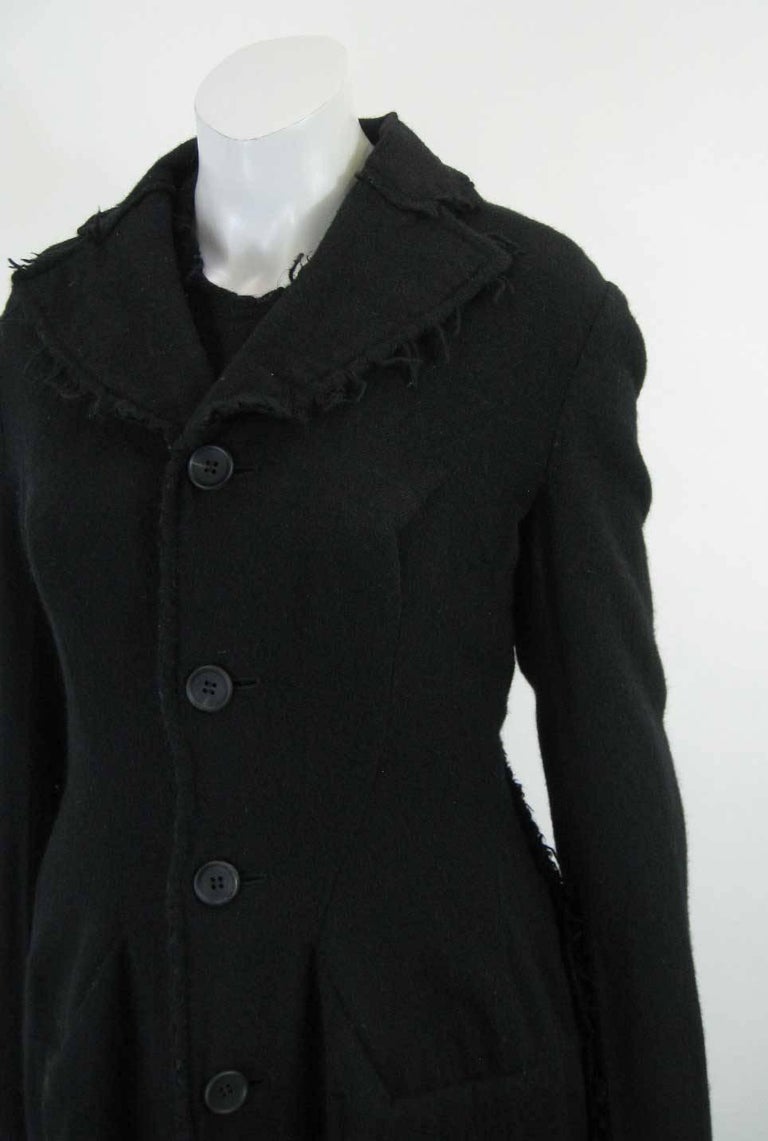 Junya Watanabe for Comme des Garcons 2003 Frayed Hem Coat and 