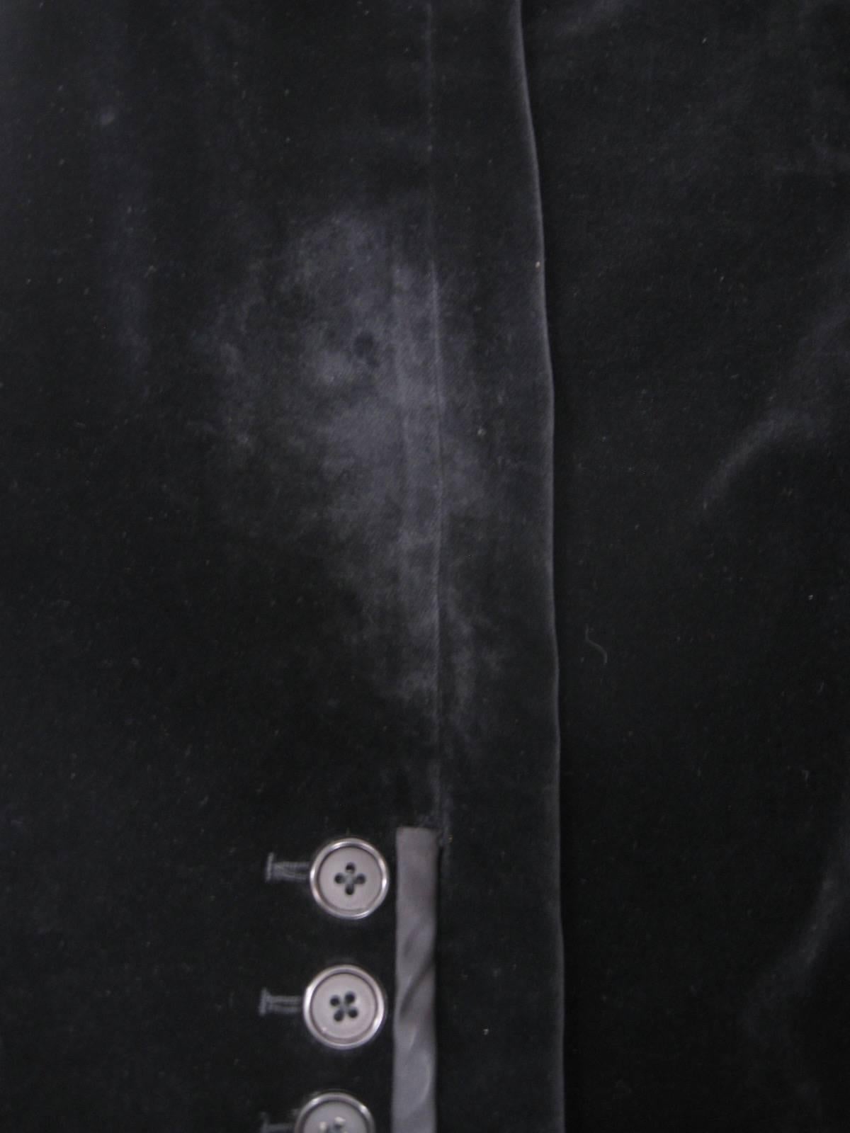Yves Saint Laurent Rive Gauche Black Velvet Blazer  2