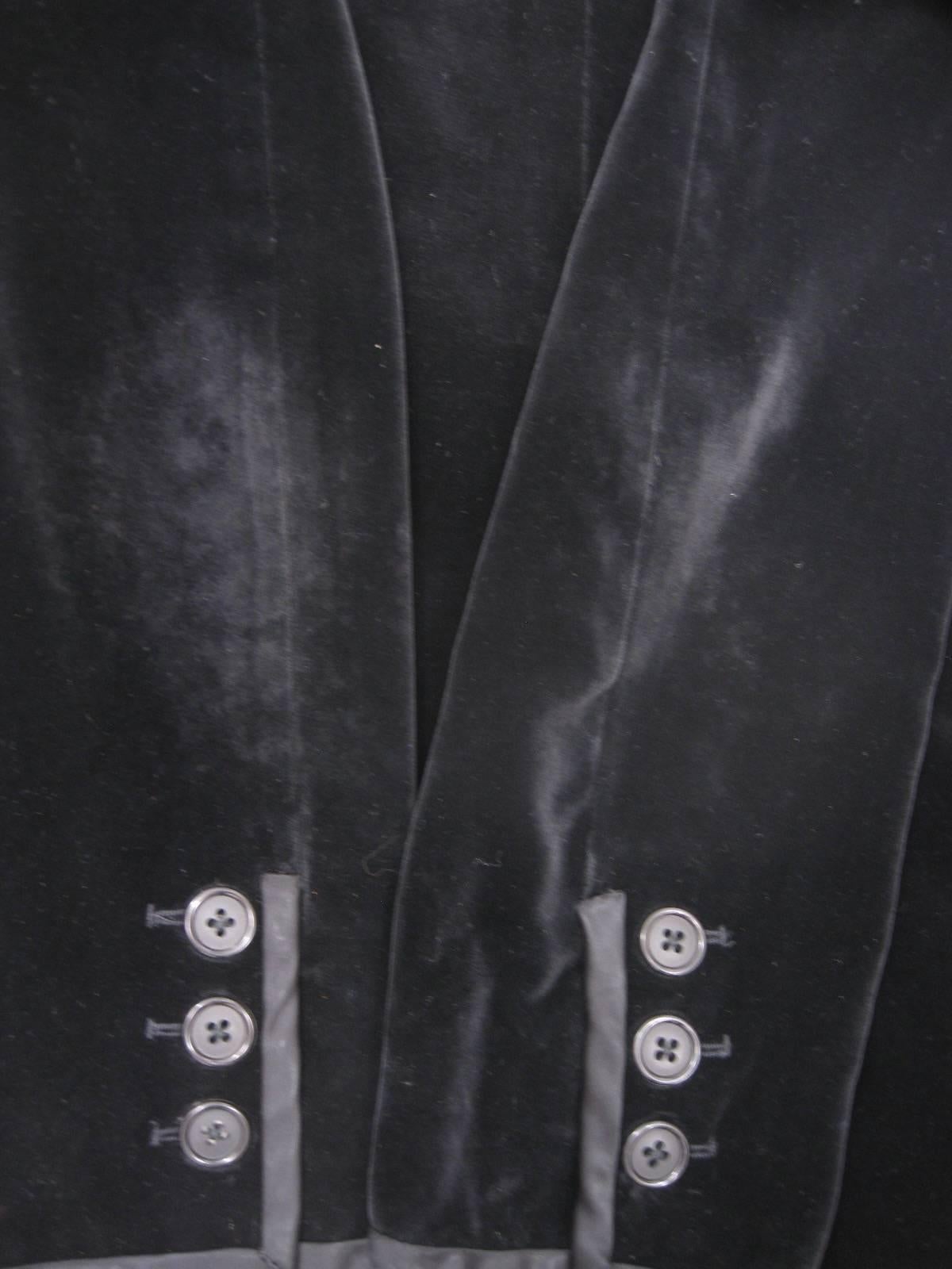 Yves Saint Laurent Rive Gauche Black Velvet Blazer  3