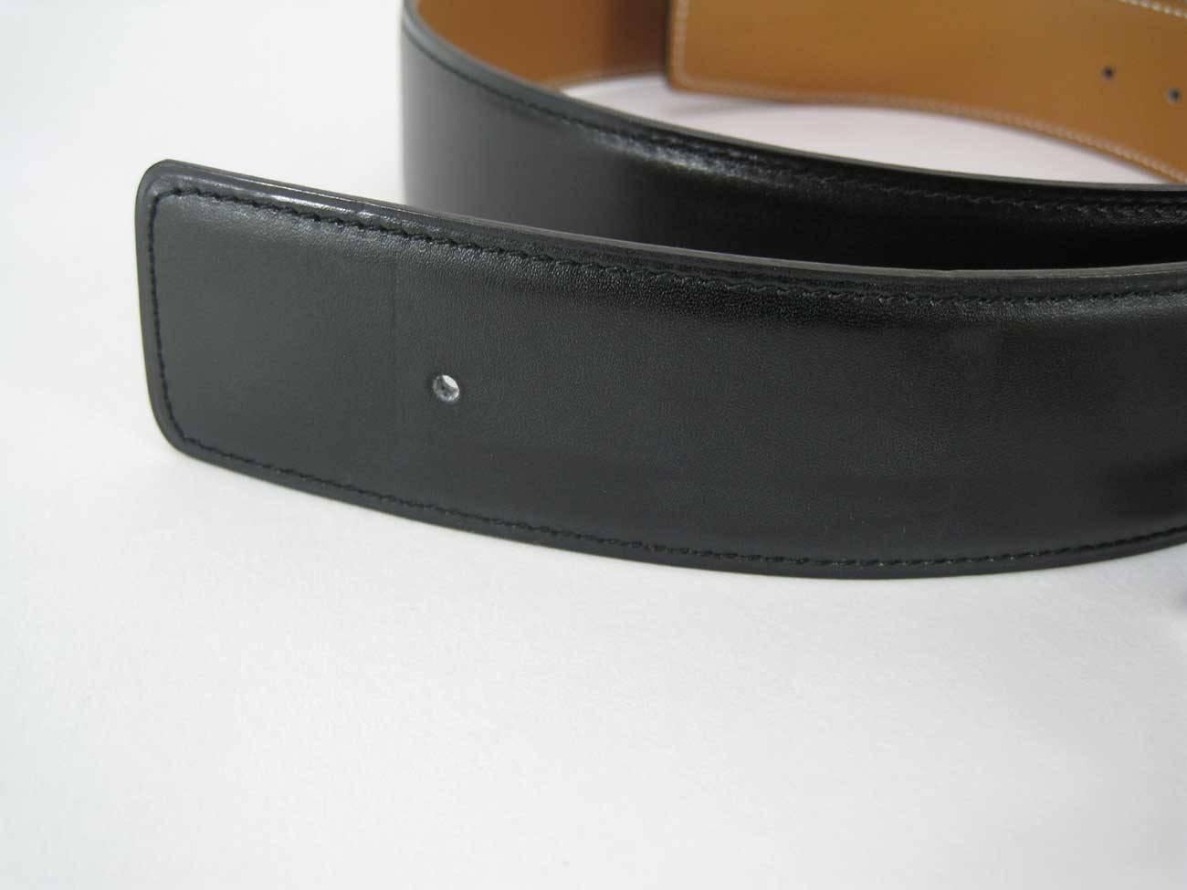 Hermes H Belt Buckle & Wide Reversible Leather Strap 2