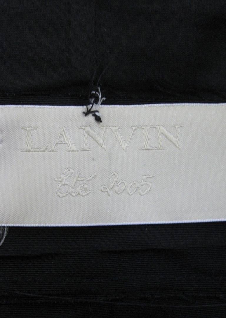 Lanvin 2005 Textured Taffeta Frayed Silk Wrap Jacket 1