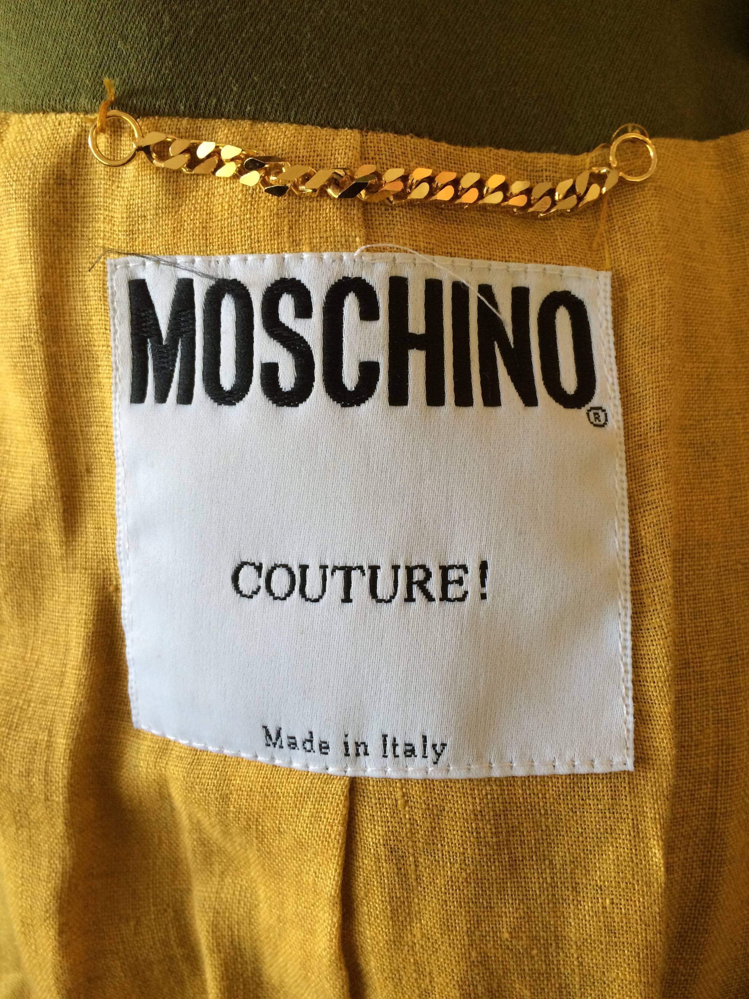 Moschino Couture Intricately Woven & Beaded Tassel Jacket For Sale 2