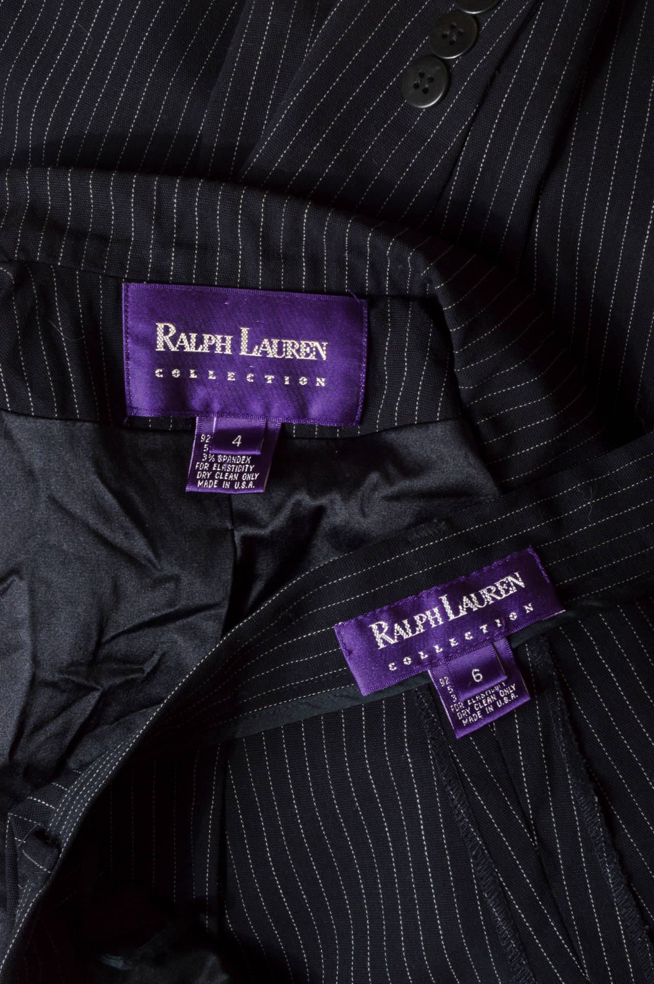 Ralph Lauren Collection Purple Label Pinstriped Pant Suit 1