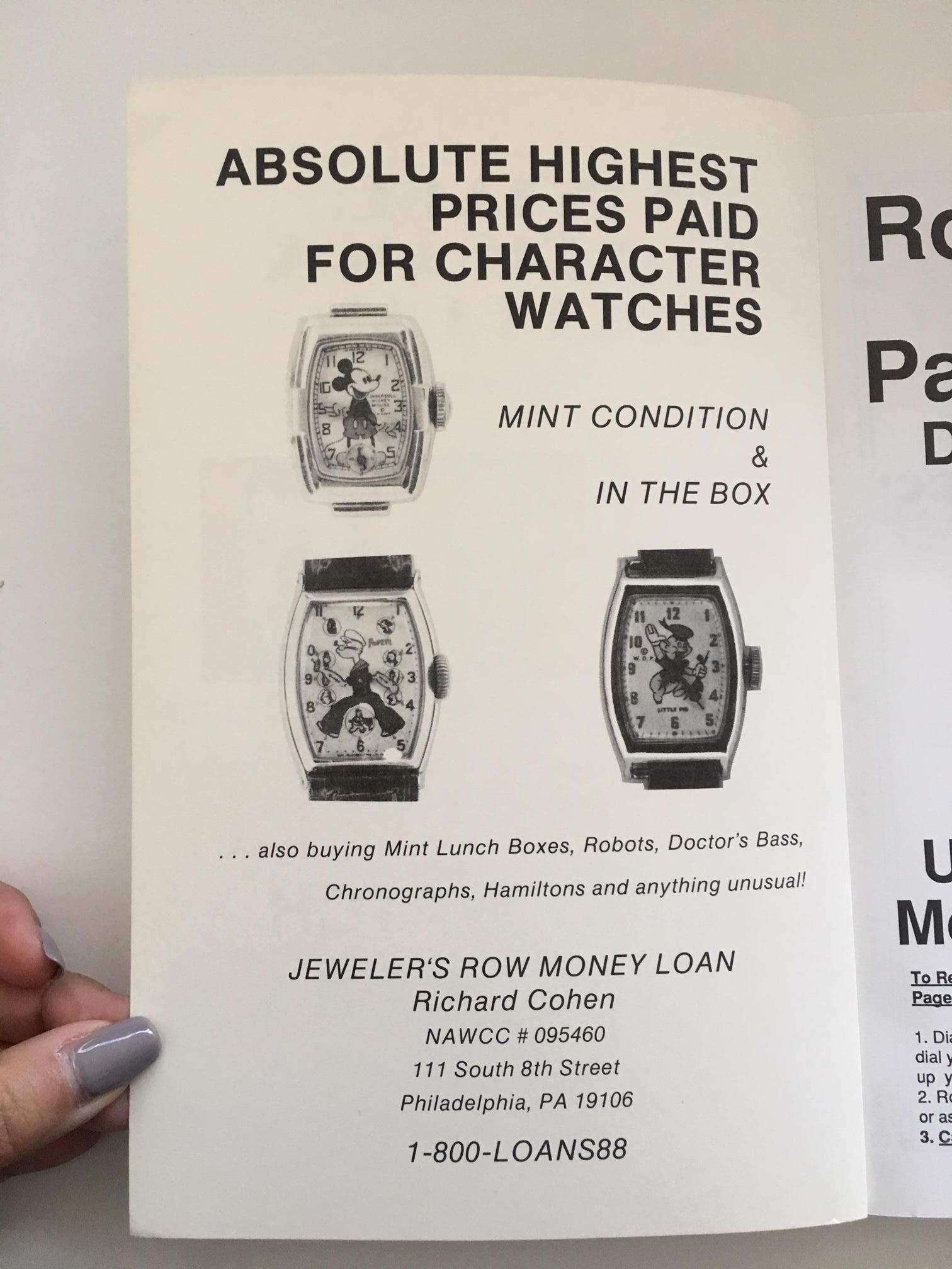 antique watches price guide