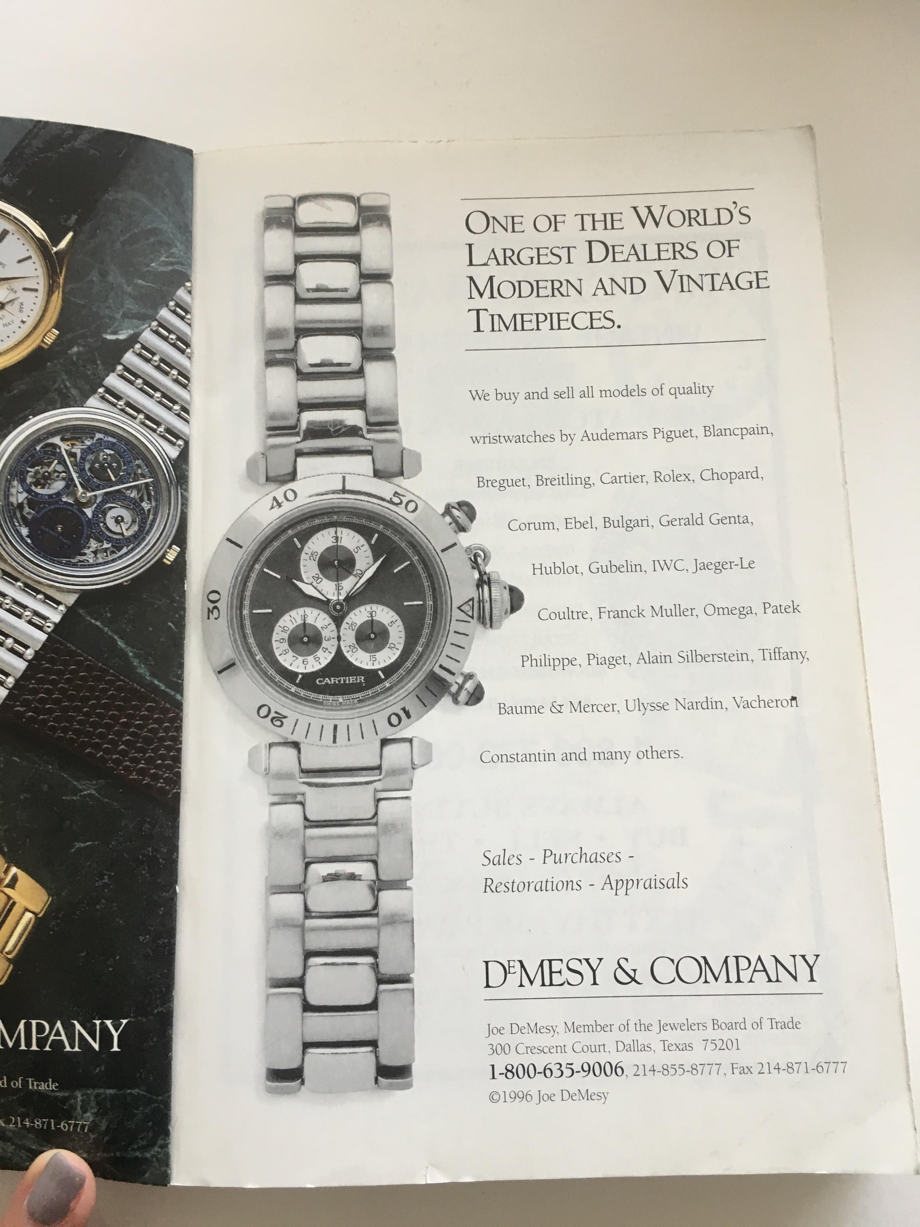 Vintage American & European Silver Anniversary Armbanduhr Preis Guide veröffentlicht  (Schwarz) im Angebot