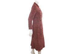 Brown & Pink Chanel Tweed Viscose Coat
