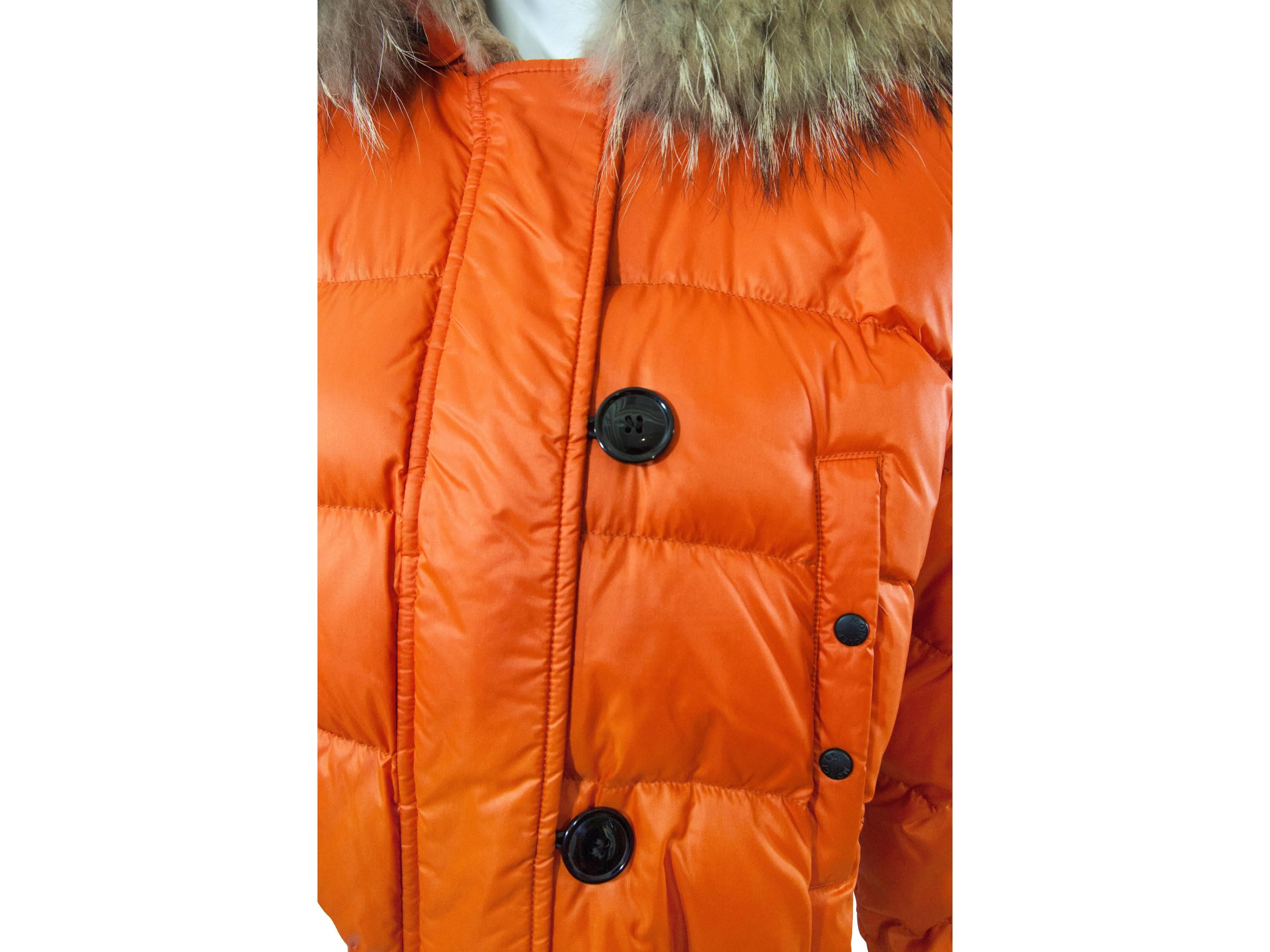 moncler orange jacket