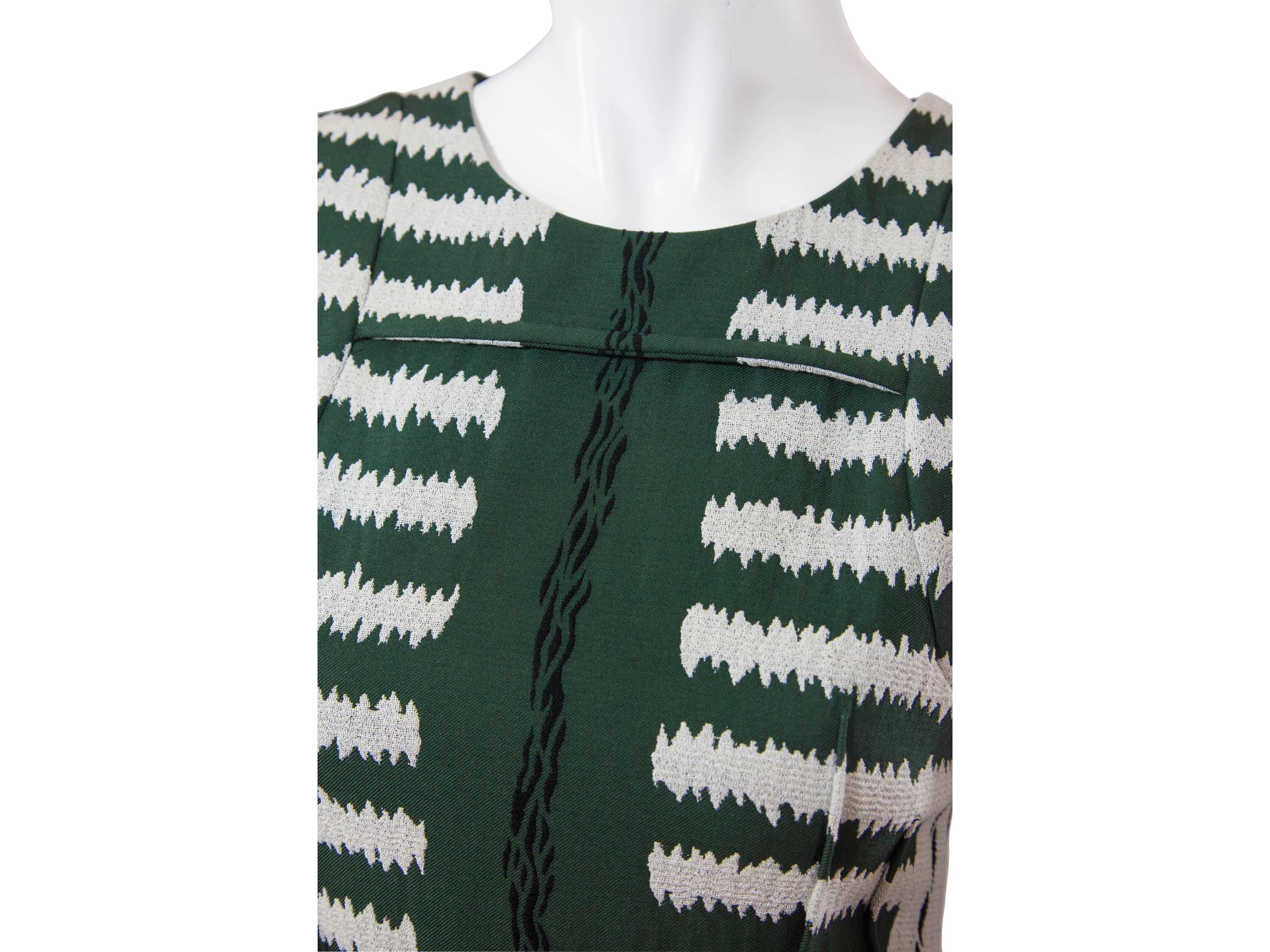 Women's Green & Ivory Marni Sheath Dress 